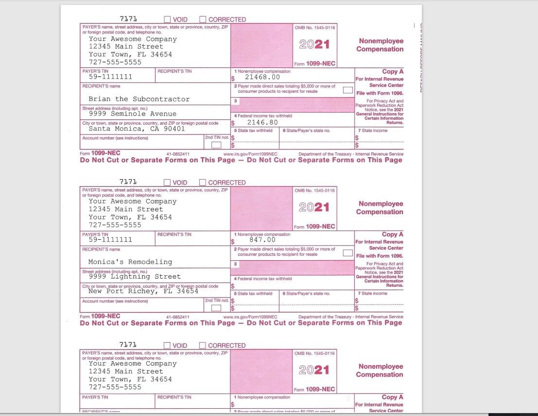 1099 NEC Excel Template for Printing Onto IRS Form 2022 Taxes Etsy 1099 NEC Excel Template for Printing Onto IRS Form 2022 Taxes Etsy