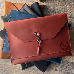 personalized leather portfolio