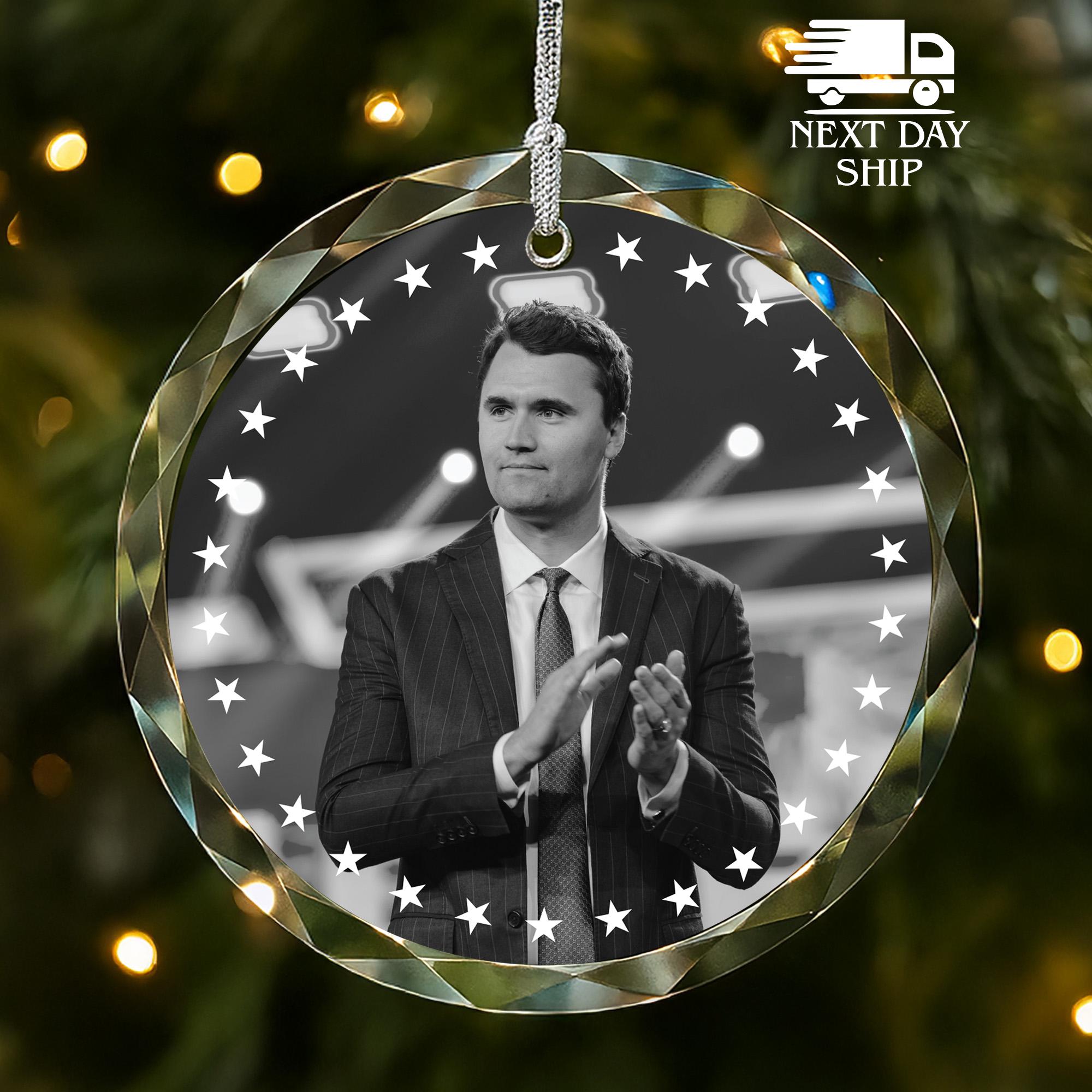 Charlie Kirk Memorial Ornament, Charlie Kirk A True Patriot , Charlie Kirk Christmas Ornament, RIP Charlie Kirk, Charlie Kirk Tribute Decor