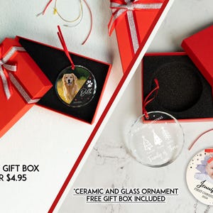 a red box with a picture of a baby in it