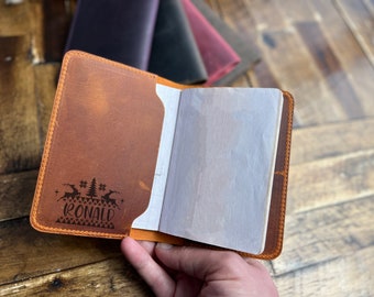 Personalized Leather Passport Holder: Custom Travel Gift