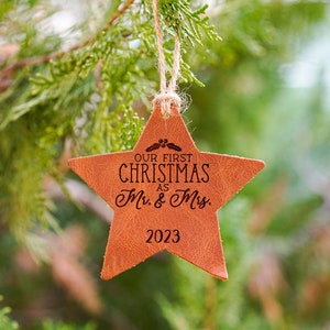 Couples Christmas Ornament - Personalized Couple Names Christmas Ornament - Our First Christmas Together - New Couple Gift