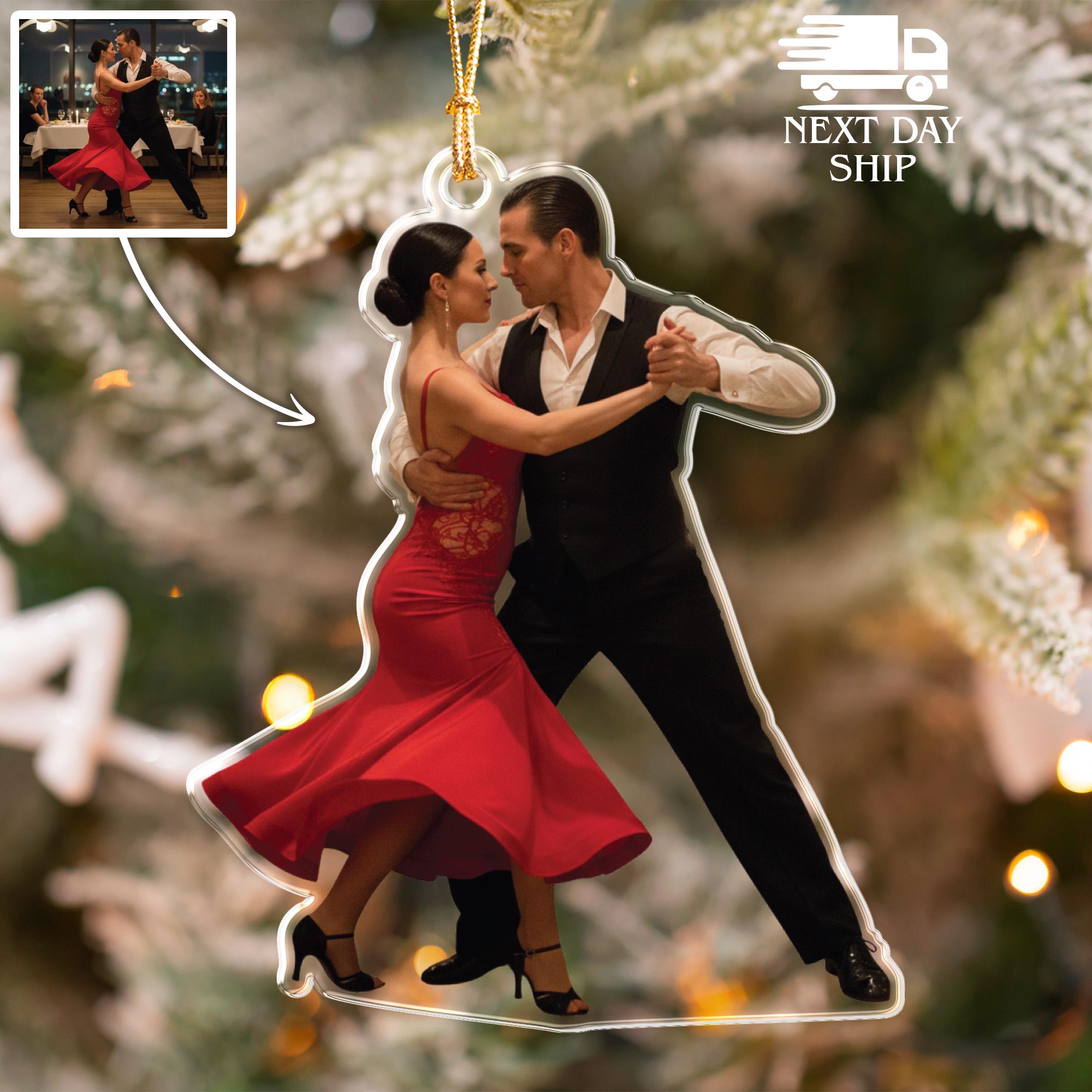 Dancing Partner Ornament, Personalized Couple Dance Ornament, Tango Ornament, Dancing School Keepsake, Dancing Coach Gift for Christmas