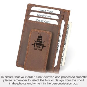  GE MARK Leather Money Clip - Strong Magnets Holds 30 banknotes  - for Men - Cash & Card - Gift Box(black) : Clothing, Shoes & Jewelry