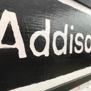 Addison Train Sign, Addison L Train Sign, Cubs Train Sign, Addison ...