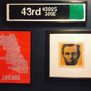 43rd L Train Sign