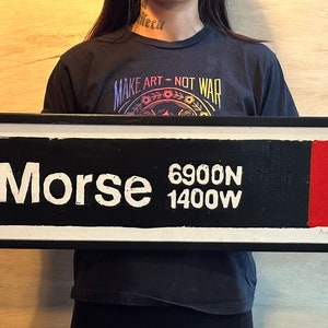 Morse L Train Sign,  Morse redline L train print, Rogers park artwork,  CTA poster, Morse cta  artwork,  chicago memorbilia, chicago art