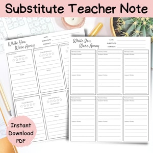 Anotações para professores substitutos do ensino fundamental/médio: Relatório de fim de dia (PDF)