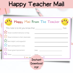 Smileys heureux du professeur|Note positive du professeur Accueil|Reconnaissance des élèves|Note positive du professeur|Motivation des élèves