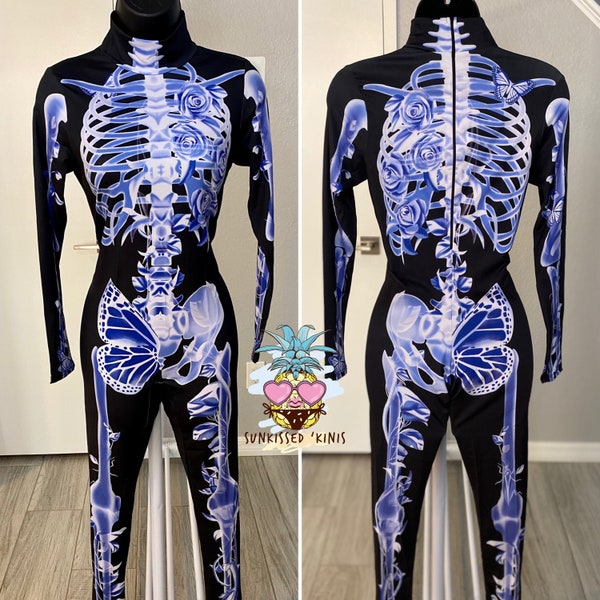 Skeleton Bodysuit Etsy