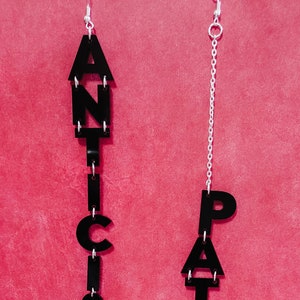 Anticipation Earrings | Rocky | Horror | Nostalgia | Statement Earrings | Theatre | Picture Show | Acrylic Earrings | Science Fiction | Goth