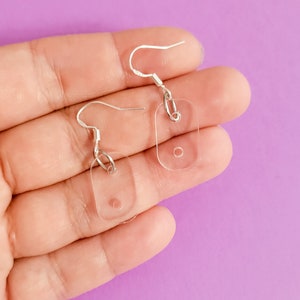 20 Pieces Surgical Clip On Earring Converter with Comfort Pad NO Pierced  Lever Back Earclips Women Stainless Steel Findings - AliExpress
