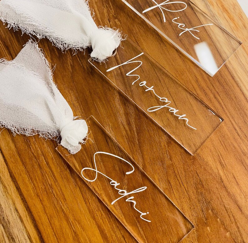 Custom Acrylic Place Card Custom Place Card Acrylic Name Etsy