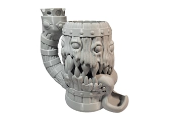 Mimic Dice Tower Mug & Can Koozie - Gamer Gift Role Playing Tankard DND Monster Dungeons
