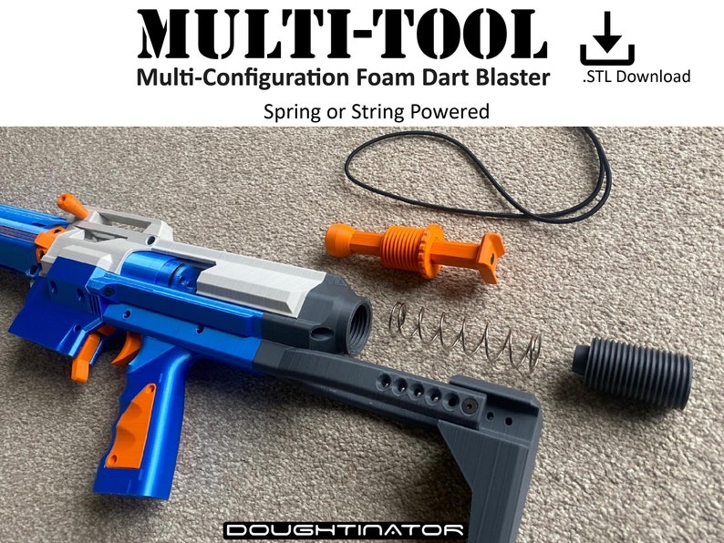FILES Multitool 3D Printed Foam Dart Blaster Custom Design Etsy Canada