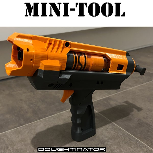 Single Shot 3D Printed T-Pull Blaster: Mini-Tool Foam Dart Blaster, Digital STL Download, Nerf Blaster, Sidearm, Pistol, Nerf STL