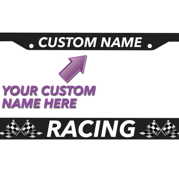 Race Car License Plate Frame Etsy Canada
