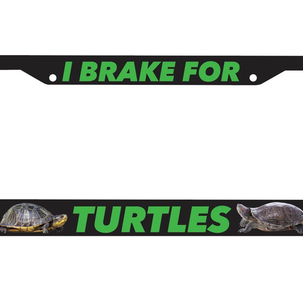 Tortoise License Plate Frame Etsy