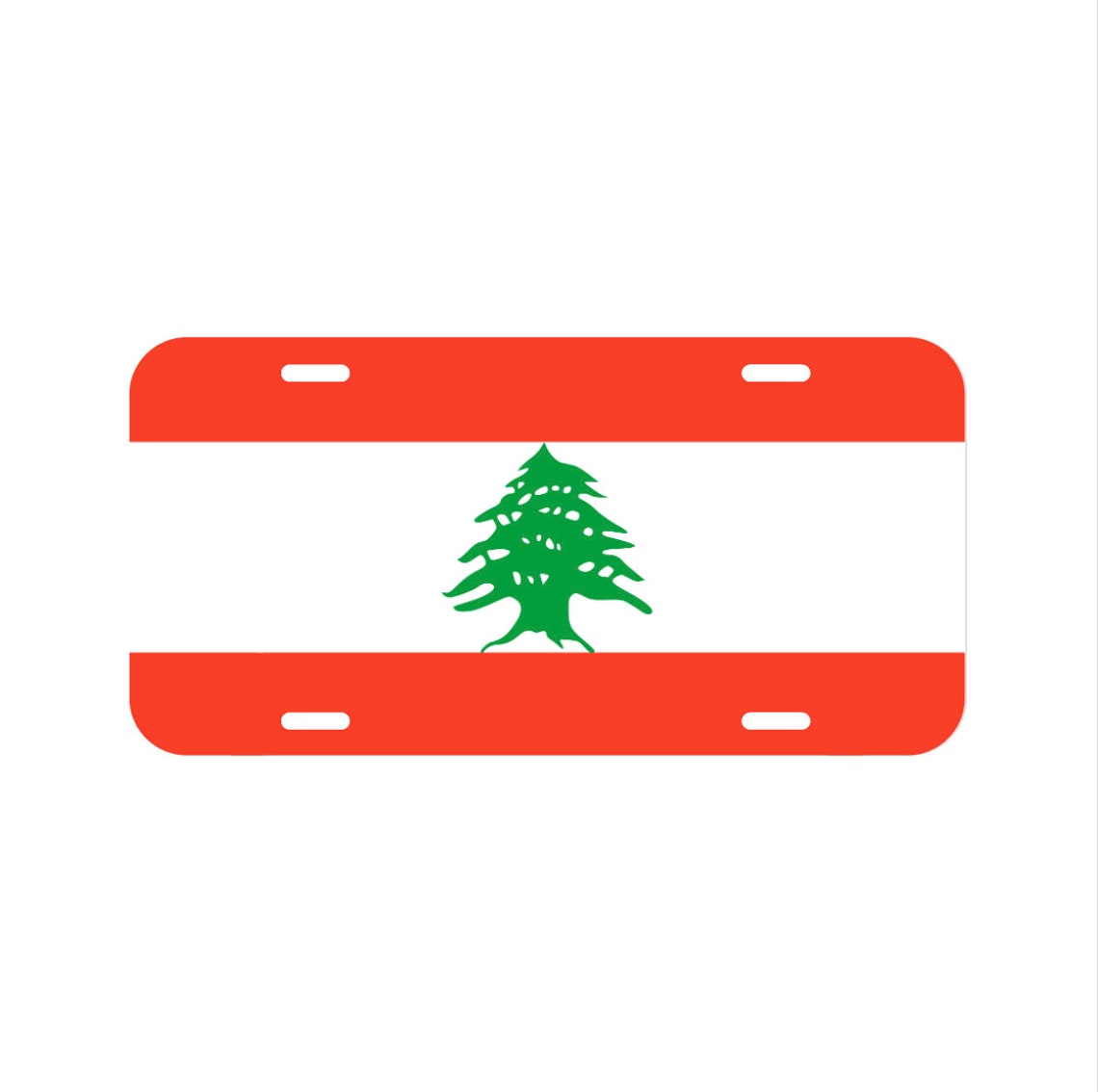 Lebanese Flag Lebanon License Plate for Vehicles Cars Trucks Etsy