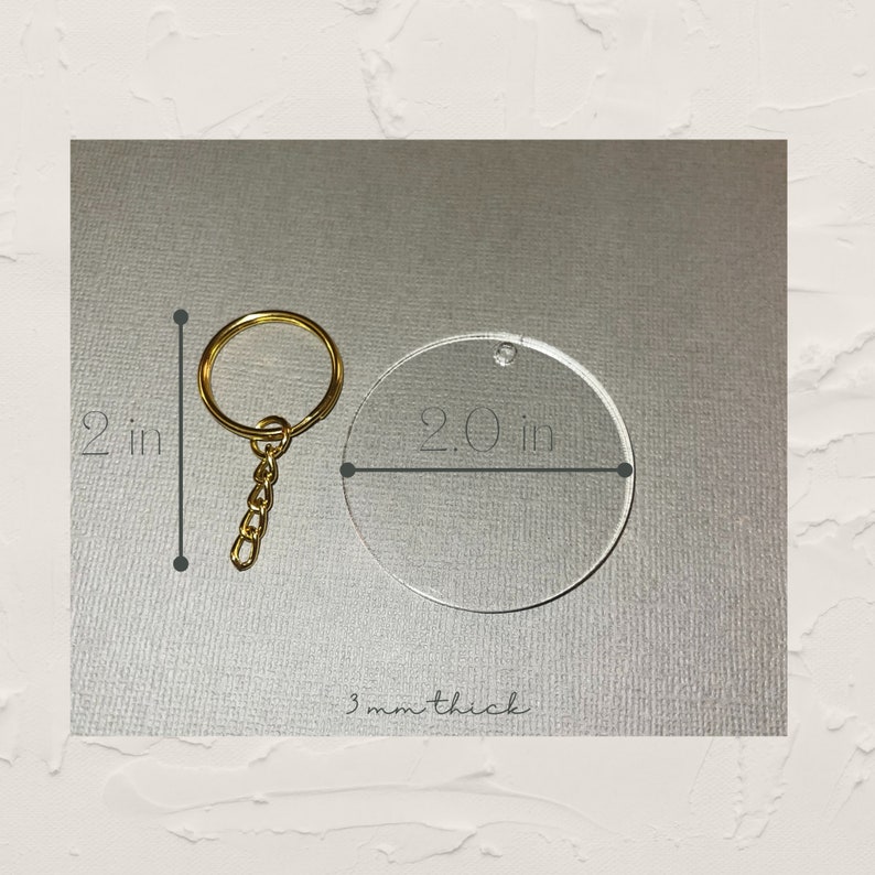 Various Circle Keychains Etsy