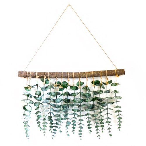 Artificial Eucalyptus Wall Decor Wall Hanging Eucalyptus Etsy