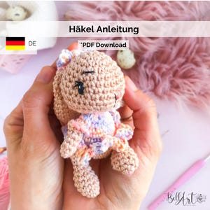Modèle de crochet PDF – Brini le lapin – Amigurumi lapin de Pâques au crochet – Adapté aux débutants – en allemand