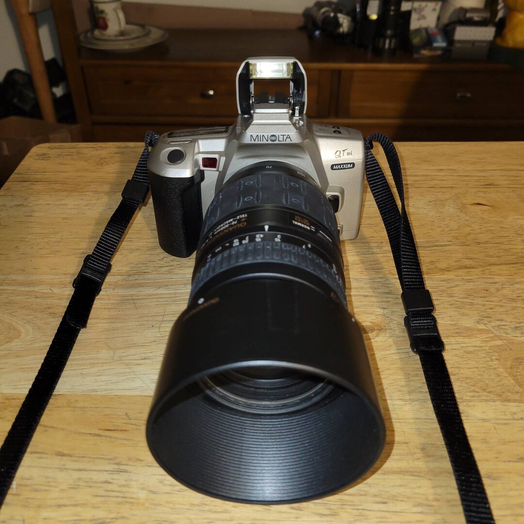Minolta Maxxum Qtsi Film Tested 35mm Camera Quantaray 70300mm Etsy