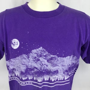 Vintage Sz XL Einzelstich TShirt Aspen Colorado Rocky Mountains datiert 1986