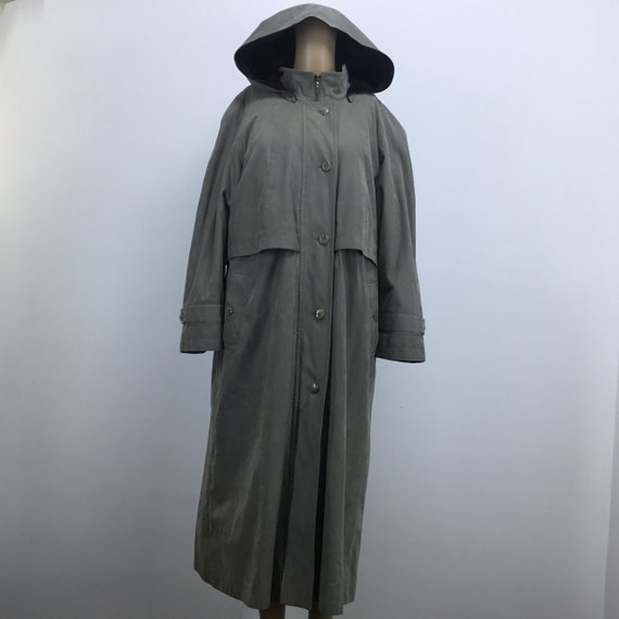 Vintage Womens Sz L Fleet Street Ltd Jacket Coat Blue Gray