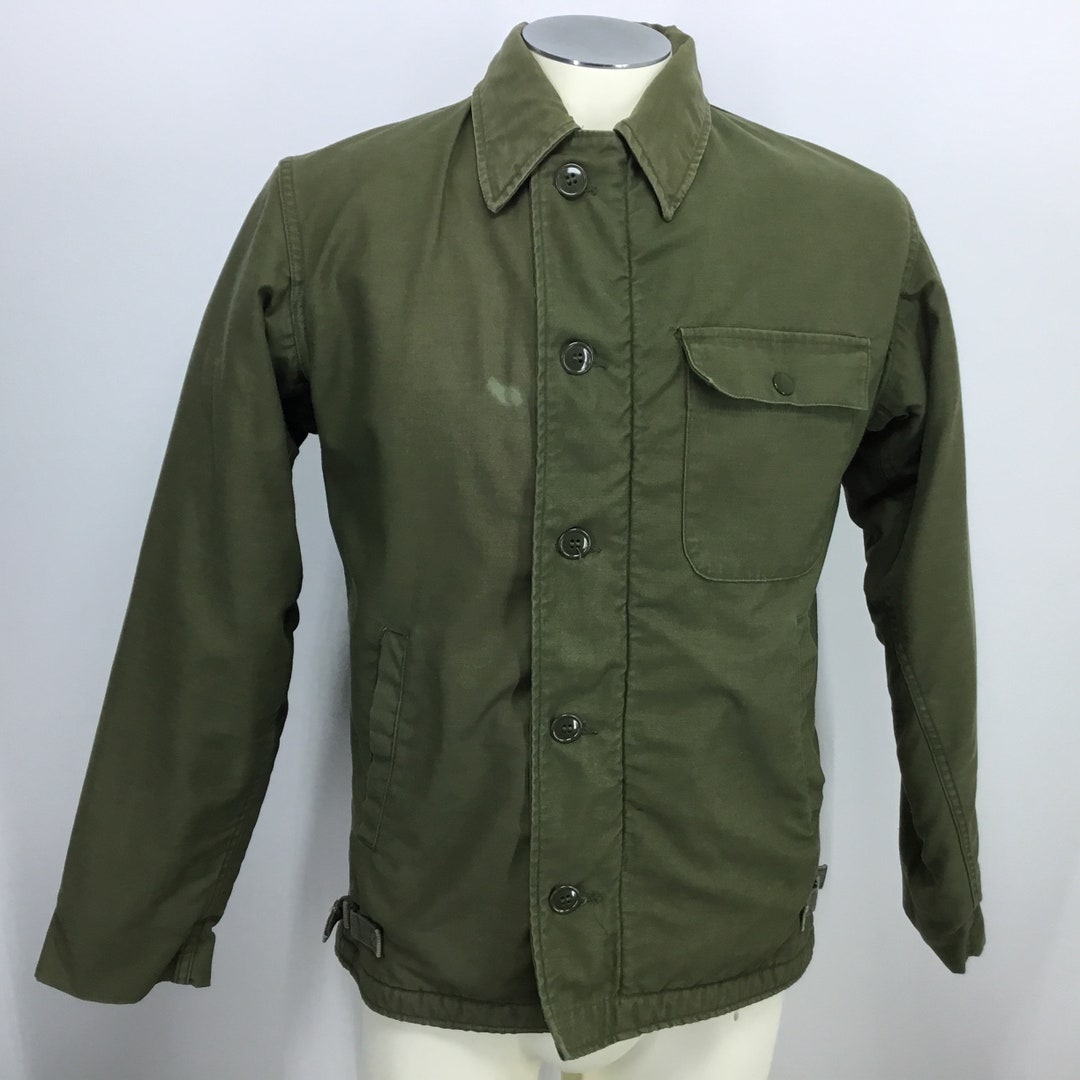 83 Vintage US Navy Cold Weather Permeable Deck Jacket Military NRF