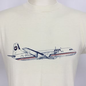 Vintage Sz S / M LEGGERE TShirt PBA Providence Boston Airlines Airplane Aviation