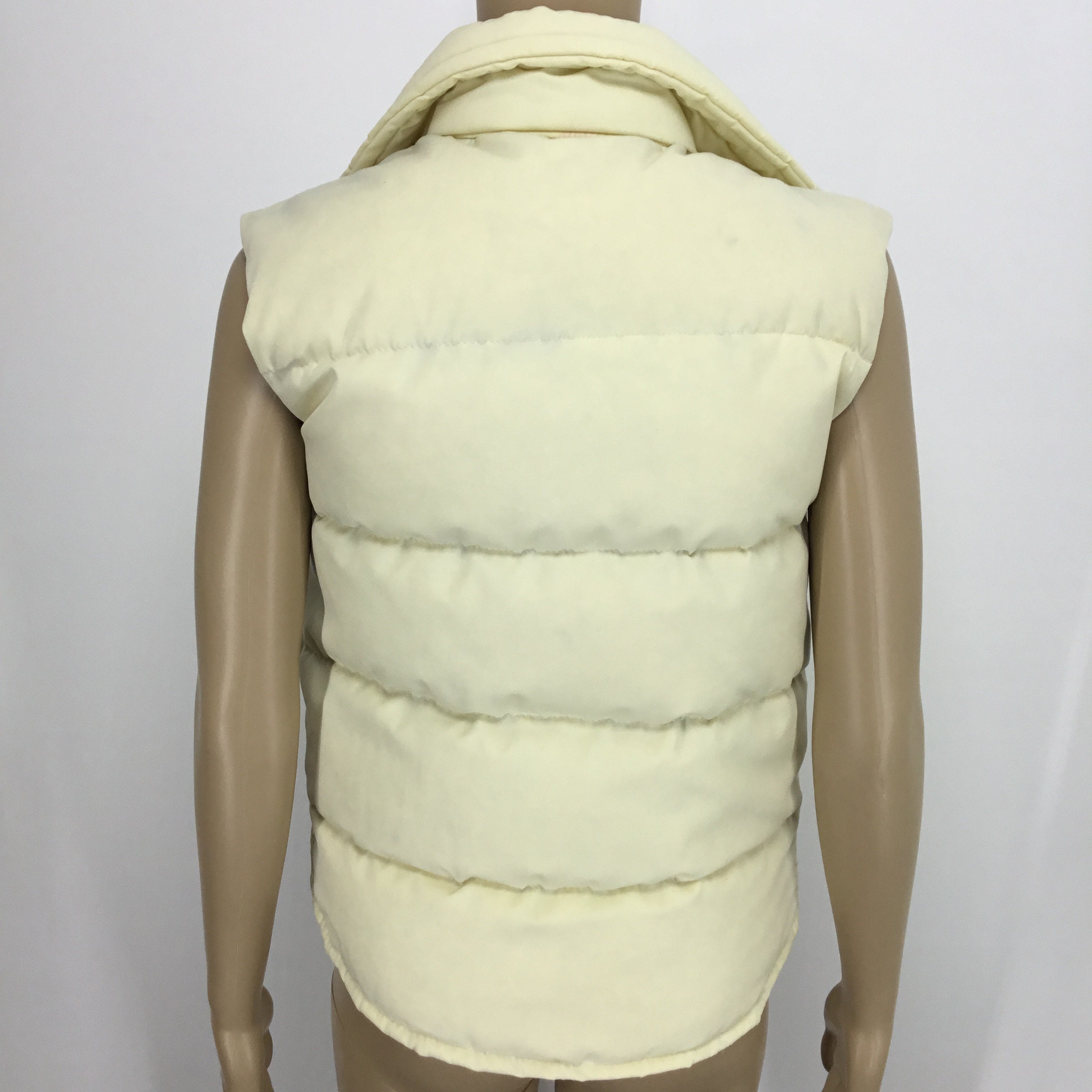 Vintage Sz S Down Vest William Barry Struggle Gear Puffer 70s