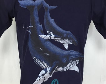 Vintage Sz Medium TShirt 1995 Ocean Home Humpback Whale Ocean Home Sea Life