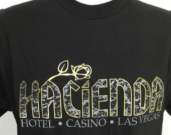 Vintage Mens Sz M/L READ TShirt Hacienda Hotel Casino Deadstock Las Vegas