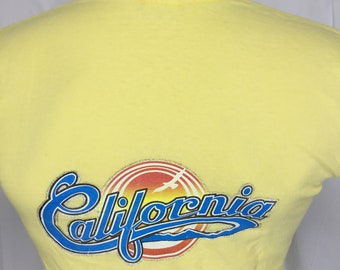 Vintage Sz S READ Single Stitch TShirt Pocket California 80s Mall Store