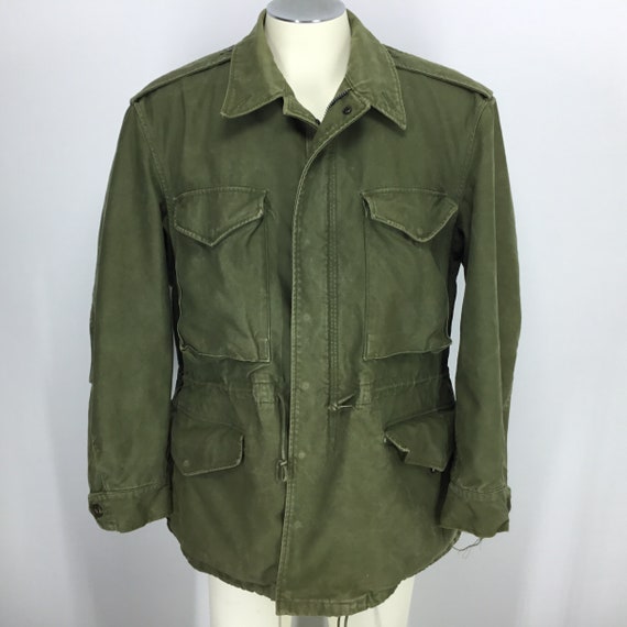 Sz Medium Short US Army OG107 M51 Field Jacket Mi… - image 1