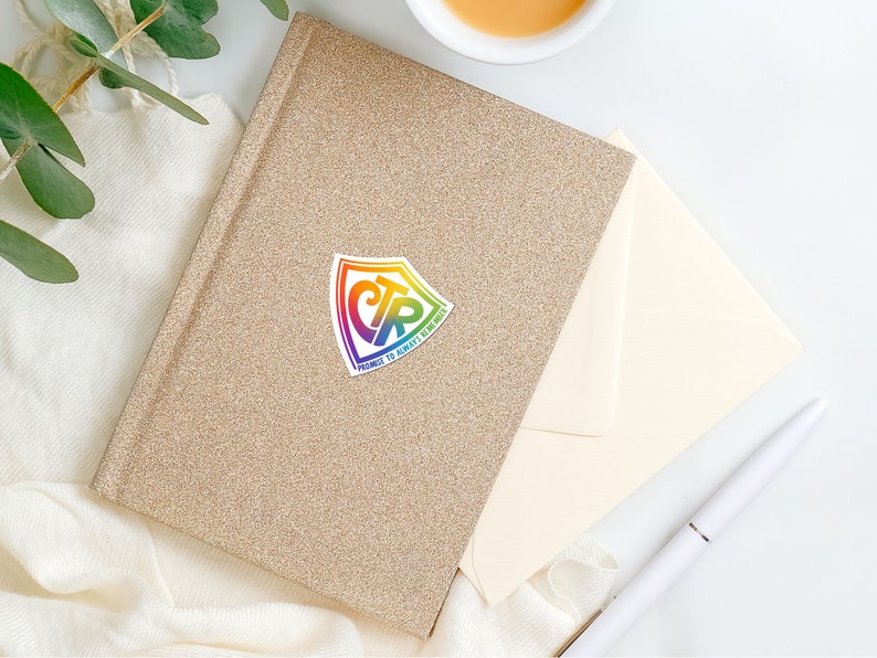 Ctr Sticker CTR Multicolored Sticker, LDS Choose the Right, Primary Baptism Promise ...