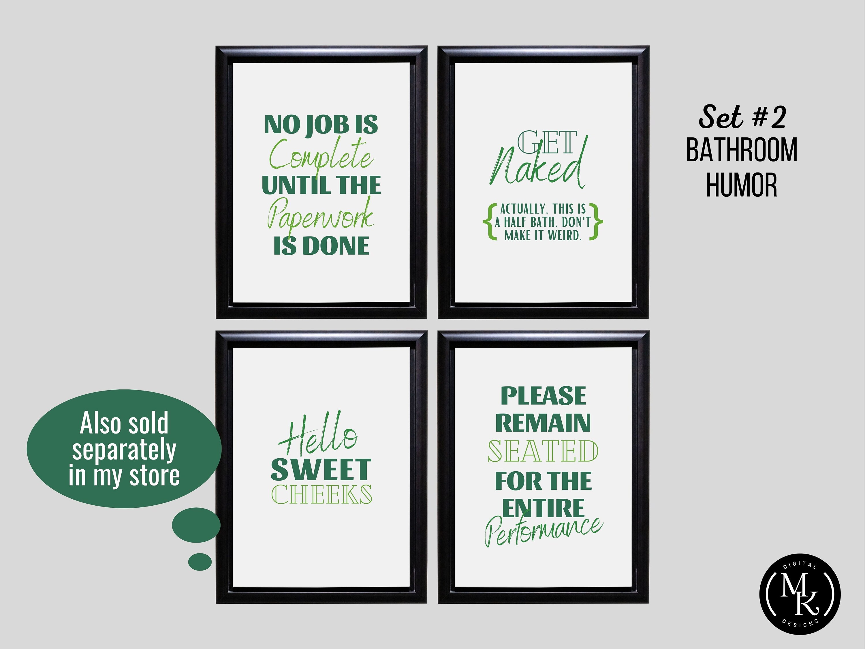 Botanical Bathroom Art Prints Botanical Bathroom Decor Etsy