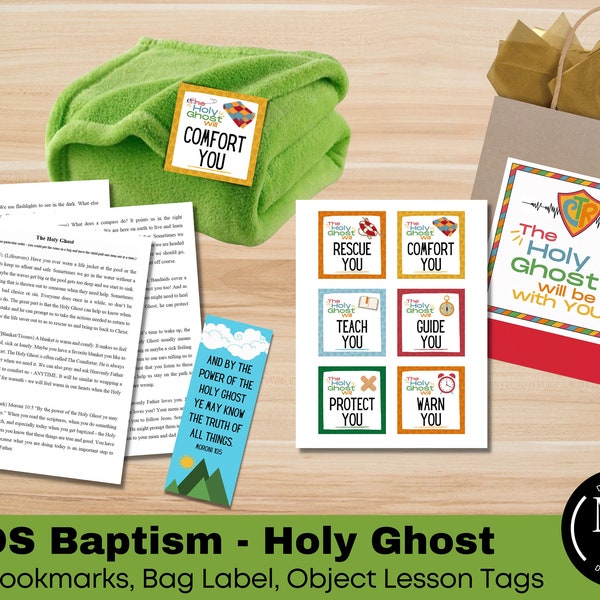 Holy Ghost Talk, Baptism Talk on the Holy Ghost, LDS Baptism Printables