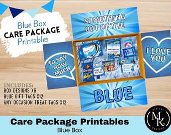 Out of the Blue Care Package Printables | College, Missionary & Military Care Package downloads