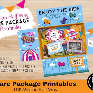 Mission Half-Way Care Package Printables, Hump Day Half Way, LDS Mission Care Package downloads