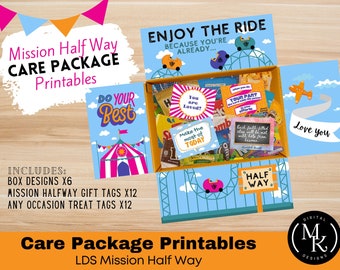 Mission Half-Way Care Package Printables, Hump Day Half Way, LDS Mission Care Package downloads