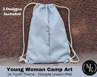 I am a Disciple of Jesus Christ SVG, PNG Logo Files - LDS Young Women Girls Camp, 2024 Youth Theme Logo Design for Hoodie, T-shirt, Tote Bag