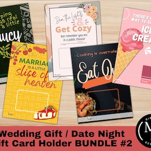 Hochzeitsgeschenk/Date Night Geschenkkartenhalter - BUNDLE 2, printables