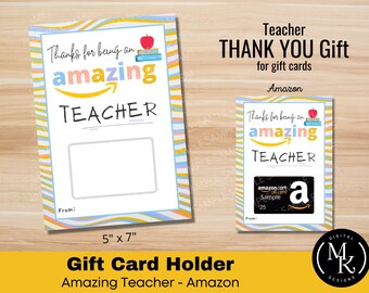 Increíble tarjeta de maestro para tarjeta de regalo: pastel, regalo imprimible, tarjeta de regalo de agradecimiento al maestro imprimible