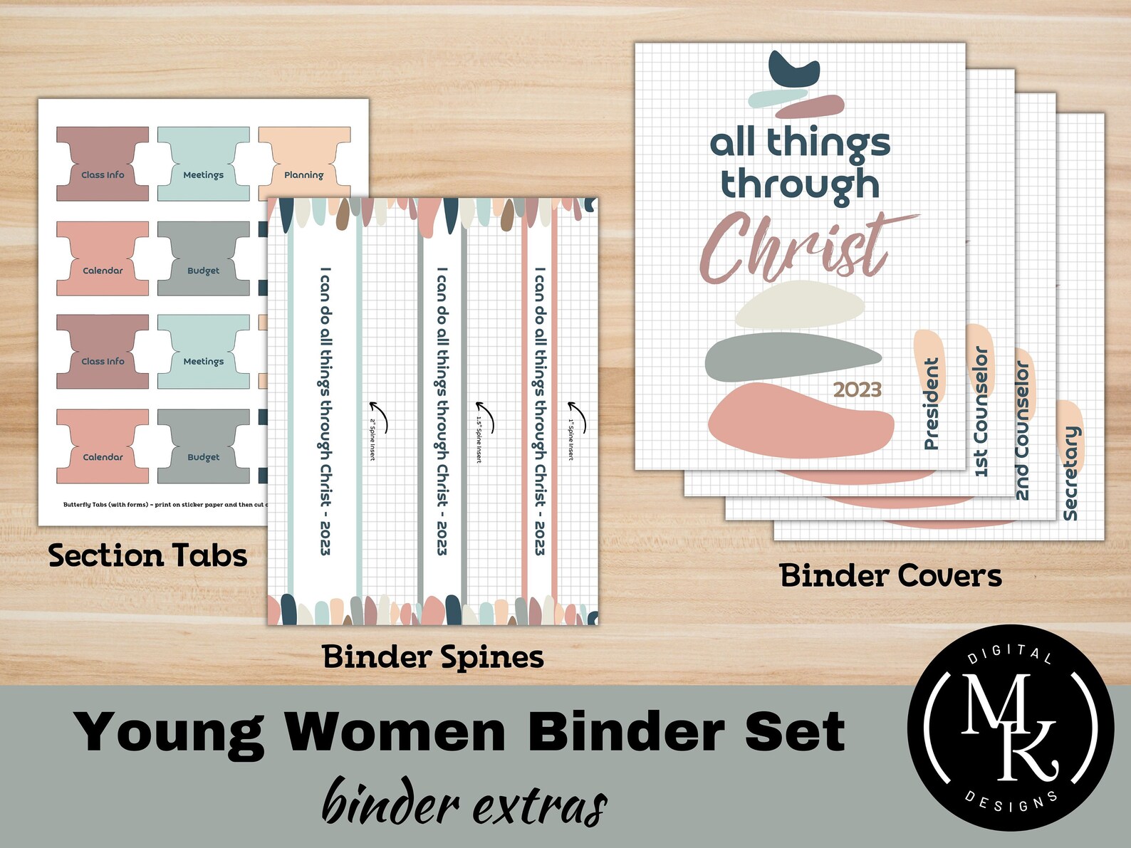 Young Women Binder Set Cairns 2023 All Things Through Etsy