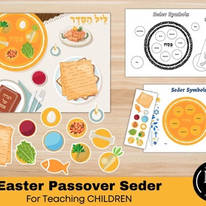 Passahfest Osterfest zum Ausmalen für Kinder, Das Abendmahl, Seder Malseite, Einfache Digitaldrucke für die Oster-Passah-Zeremonie