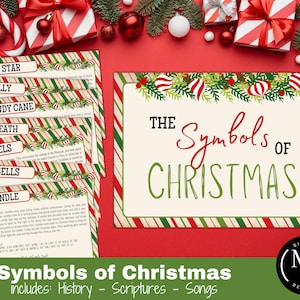 Tarjetas de actividades navideñas con símbolos, cuentos de Nochebuena, descargar imprimibles