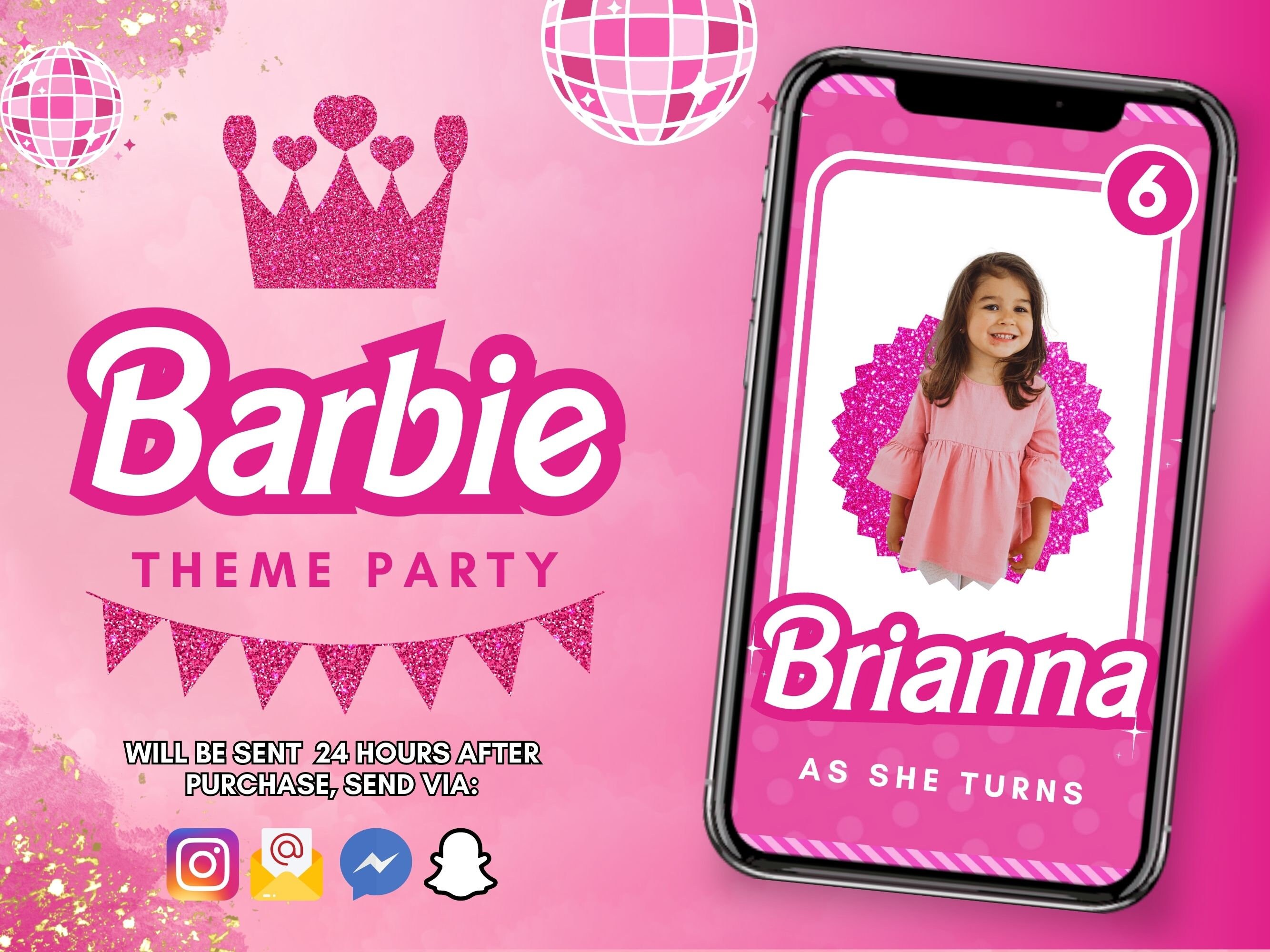 Barbie Doll Birthday Party Celebration Animated Video - Etsy