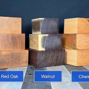 Wood Turning Blank Walunt Cherry Red Oak Wood Blanks Hardwood Blanks DIY Wood Block Wood Carving Bowl Blank